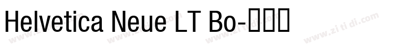 Helvetica Neue LT Bo字体转换